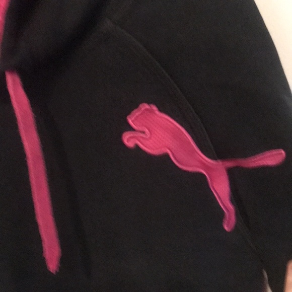 Super Stylin Puma Athletic Hot pink and black performance hoodie - Picture 2 of 6